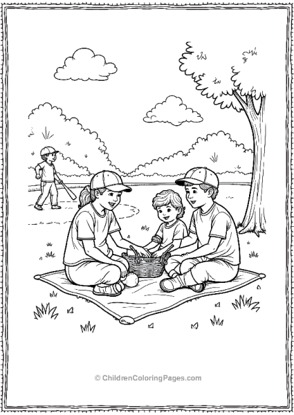 Baseball Picnic Free PDF Printable