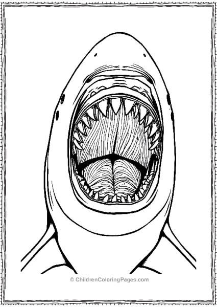 Basking Shark Closeup Free PDF Printable