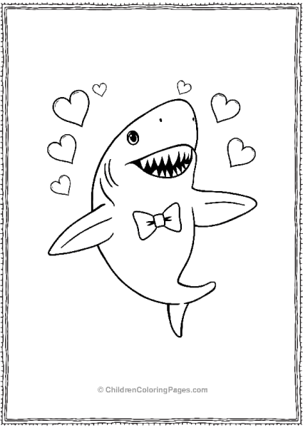 Basking Shark Wearing Bow And Tie Free PDF Printable