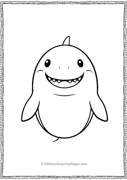 Basking Shark With Tiny Cheeks Free PDF Printable