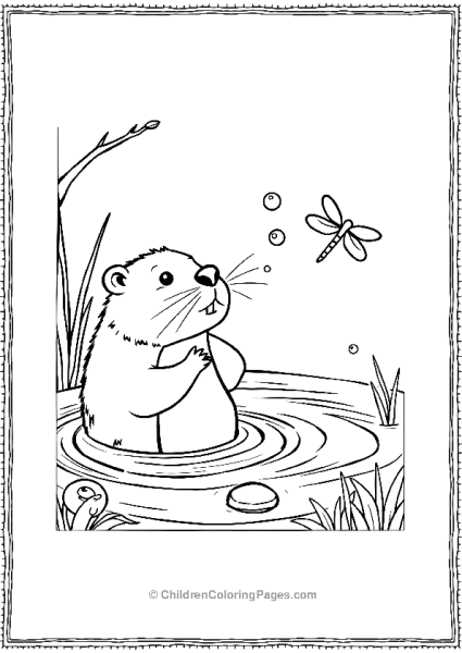 Beaver Blowing Bubbles Free PDF Printable