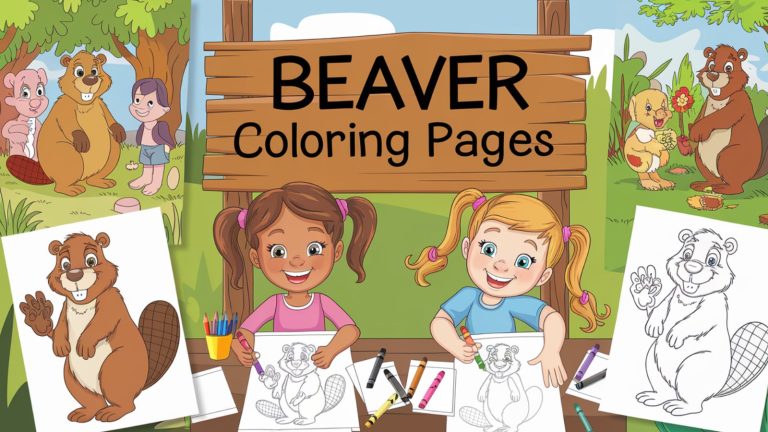 Beaver Coloring Pages