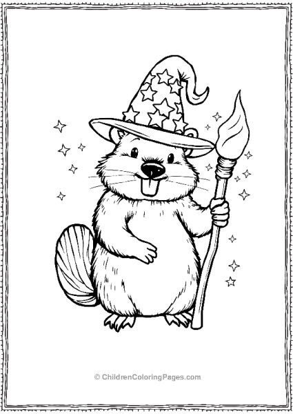 Beaver Wizard Scaled Free PDF Printable