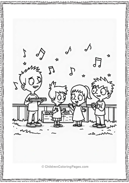 Belchers Enjoying A Concert Free PDF Printable