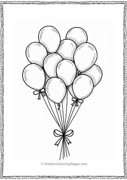 Birthday Balloon Bouquet Free PDF Printable