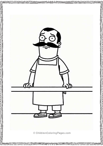 Bob’s Burgers Character Behind Counter Free PDF Printable