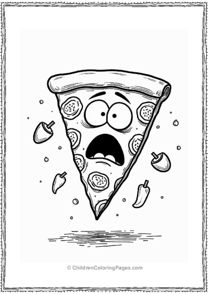 Bob’s Burgers Pizza Slice With Face Free PDF Printable