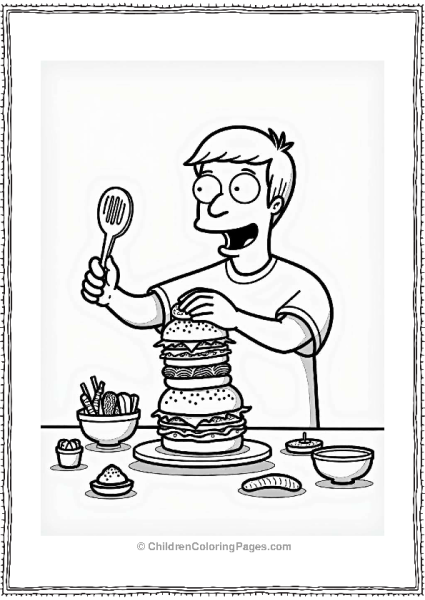 Bob’s Burgers Stacking Challenge Free PDF Printable