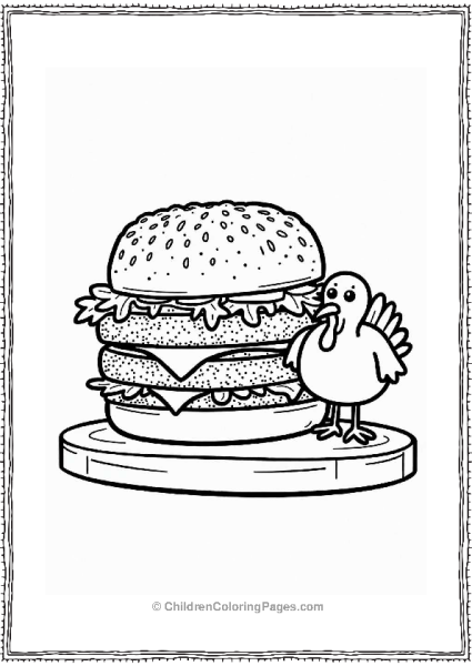 Bob’s Burgers The Tofurkey Burger Illustration Free PDF Printable