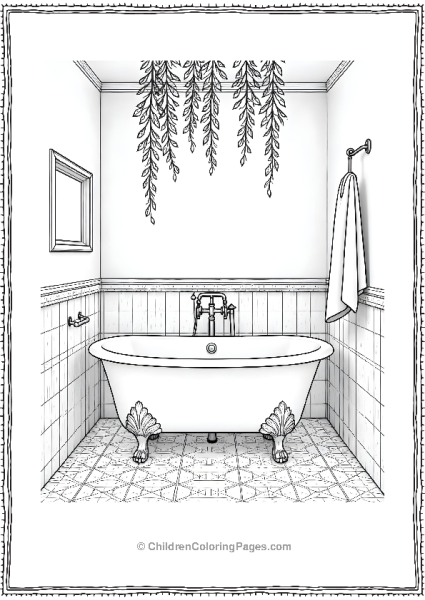 Boho Bathroom A Spa Like Bathroom With A Clawfoot Tub Free PDF Printable