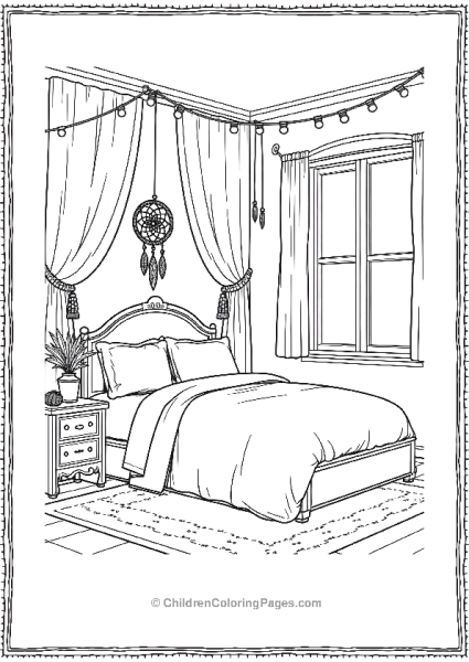 Boho Bedroom A Peaceful Canopy Bed Free PDF Printable