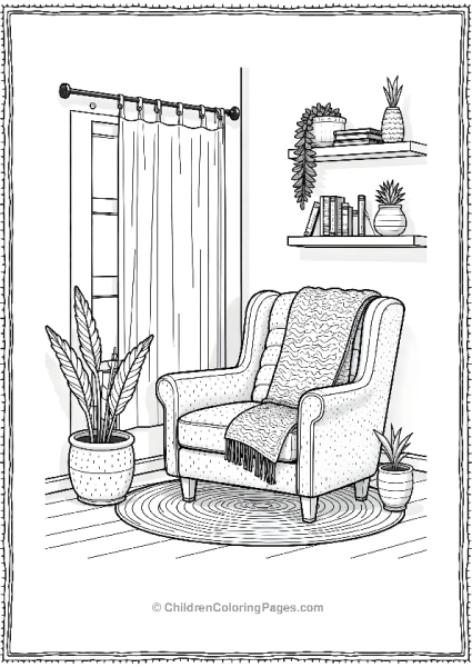 Boho Book Nook Cozy Reading Corner Free PDF Printable