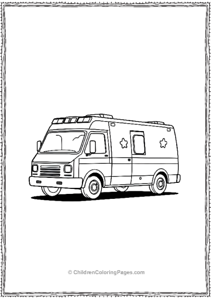 Box Shaped Ambulance Free PDF Printable