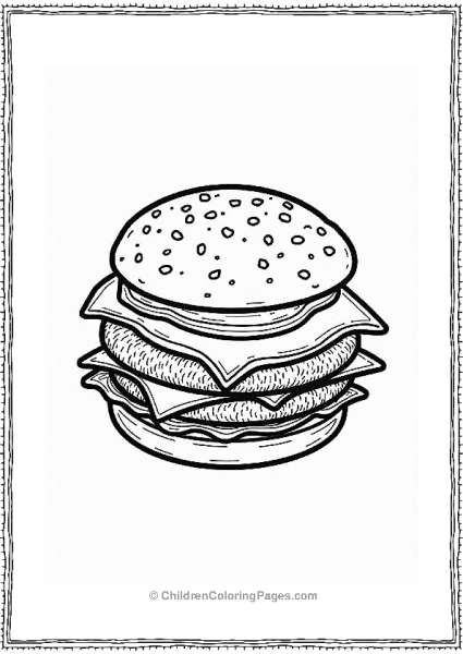 Breakfast Burger With Sausage And Egg Free PDF Printable