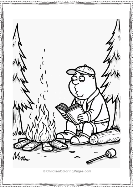 Brian Camping By The Fire Free PDF Printable