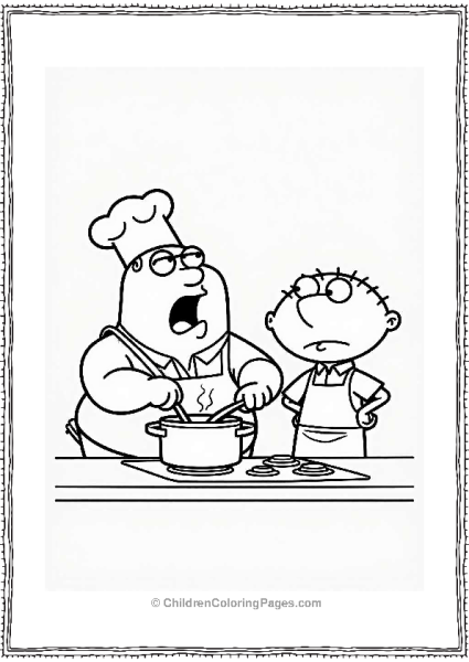 Brian’s Cooking Show With Stewie Free PDF Printable