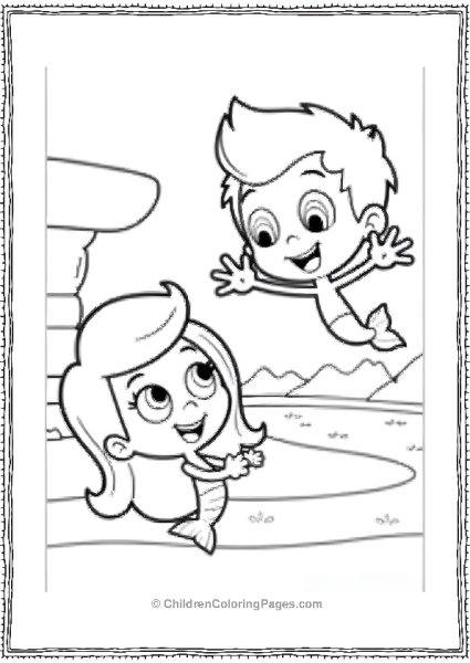 Bubble Guppies Molly And Gill Having Fun Free PDF Printable