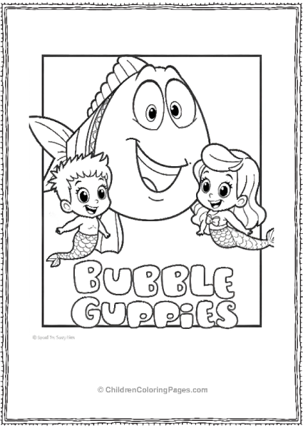 Bubble Guppies Mr Grouper With Gil And Molly Free PDF Printable