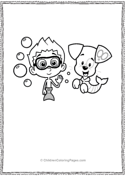 Bubble Guppies Nonny And Puppy Free PDF Printable