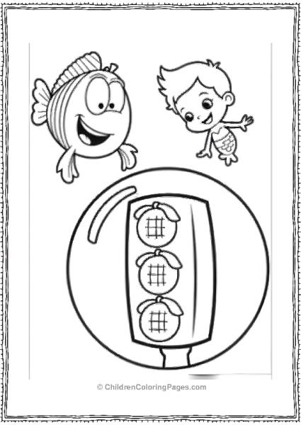 Bubble Guppies Sam At Red Ligt Free PDF Printable