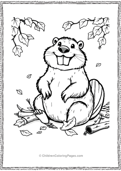 Buck Teeth Beaver Free PDF Printable