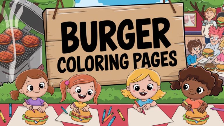 Burger Coloring Pages