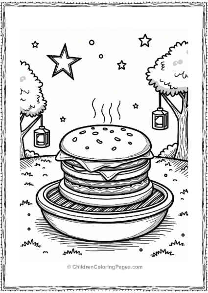 Burgers Under The Stars Free PDF Printable