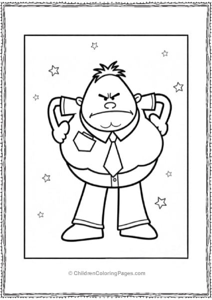 Captain Underpants Angry Expression Free PDF Printable