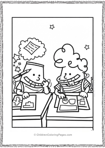 Captain Underpants Classroom Scene Free PDF Printable