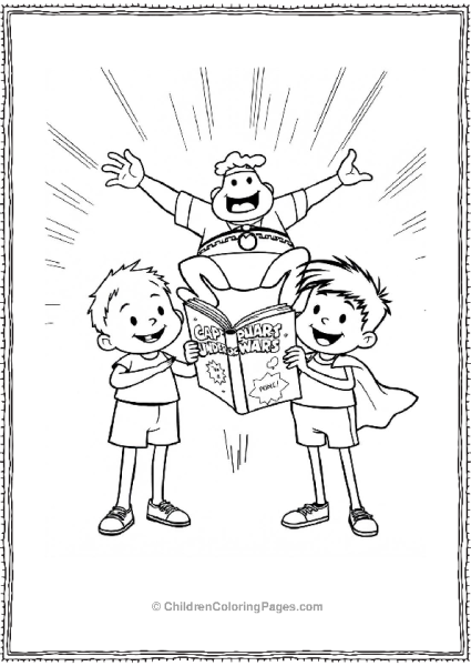 Captain Underpants Comic Book Fun Free PDF Printable