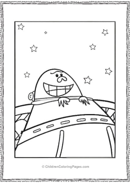 Captain Underpants In A Flying Saucer Free PDF Printable