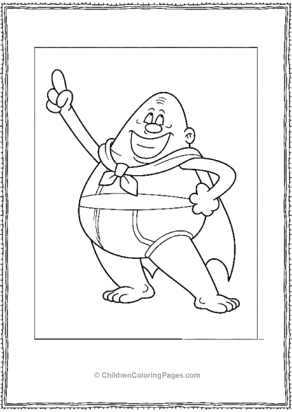 Captain Underpants In His Underwear Free PDF Printable