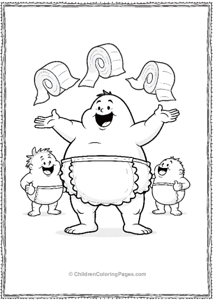 Captain Underpants Juggling Toilet Paper Rolls Free PDF Printable