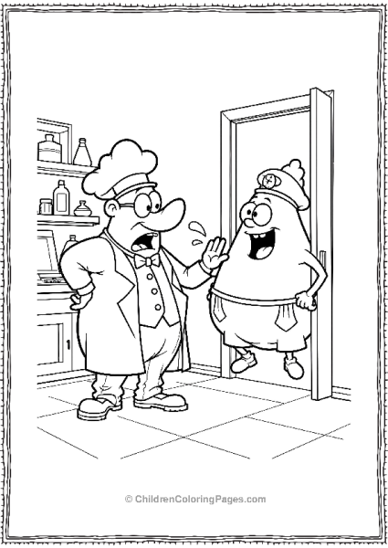 Captain Underpants Meets Professor Poopypants In The Lab Free PDF Printable