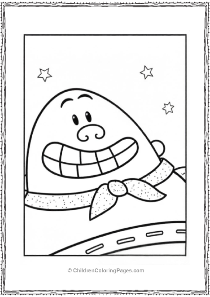 Captain Underpants Smiling Face Free PDF Printable