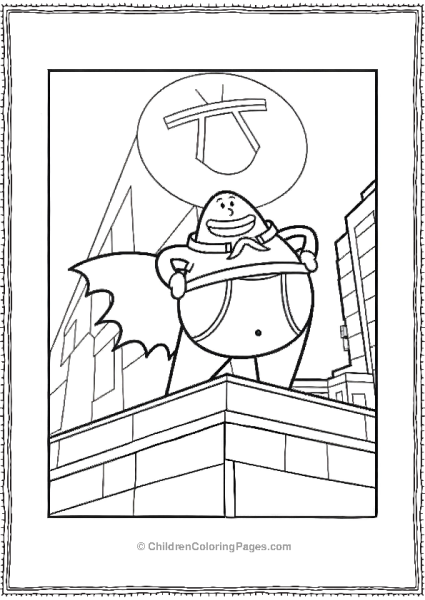 Captain Underpants Superhero In The City Free PDF Printable