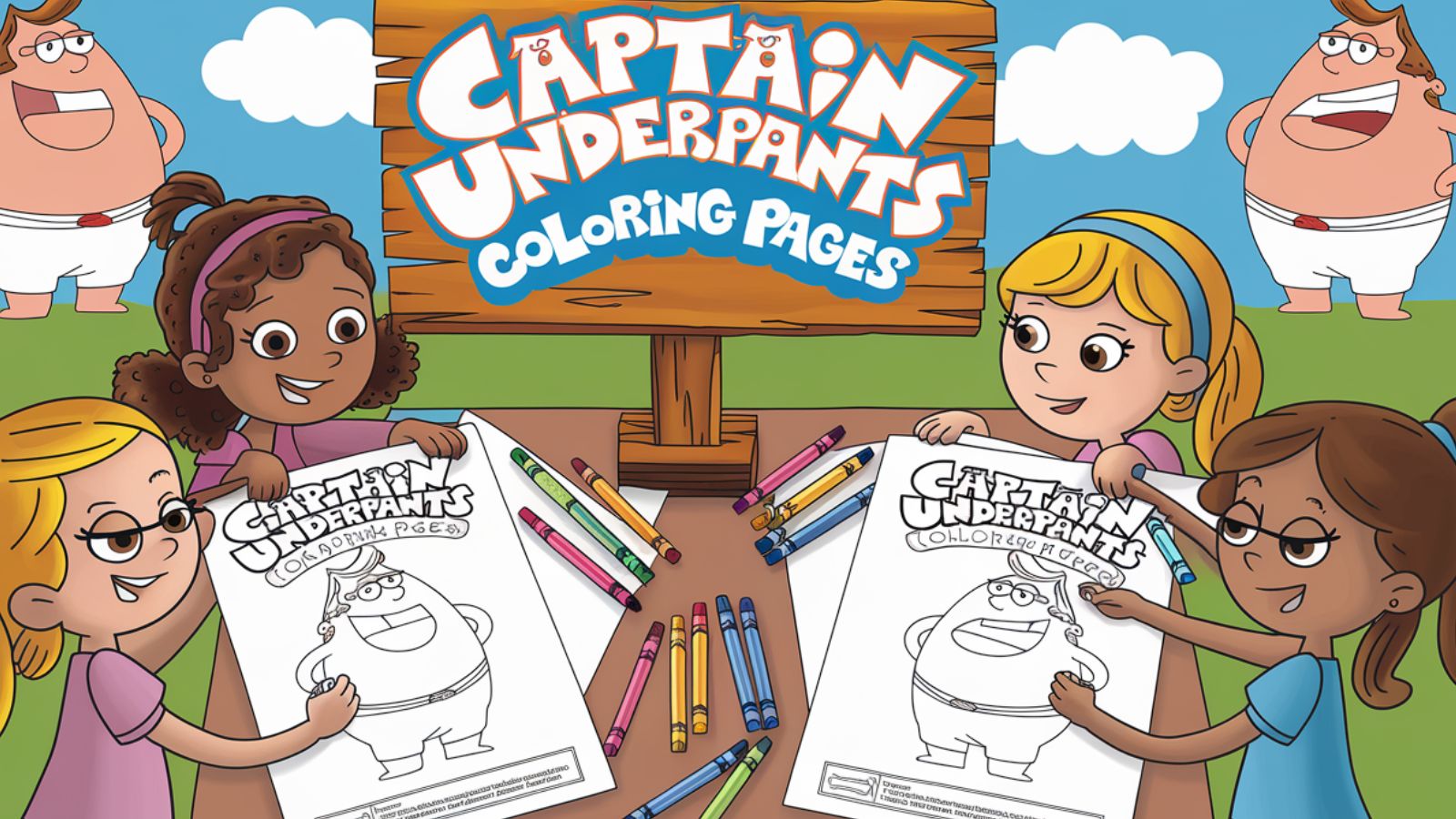 Captain Underpants Coloring Pages – Free PDF Printables 🩲🦸‍♂️