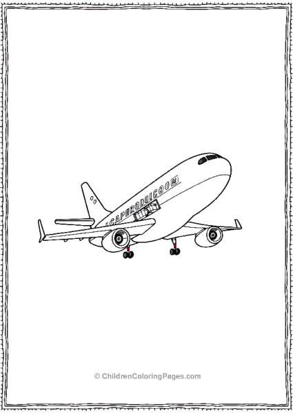 Cargo Plane With Open Bay Free PDF Printable