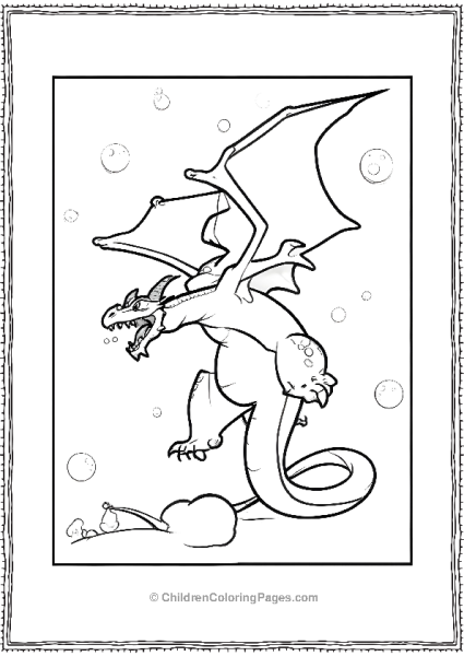 Charizard Attacking In The Air Free PDF Printable