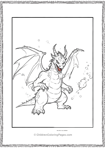 Charizard Blowing Smoke Rings Free PDF Printable