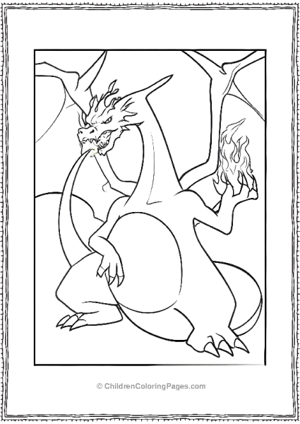 Charizard Breathing Fire Free PDF Printable