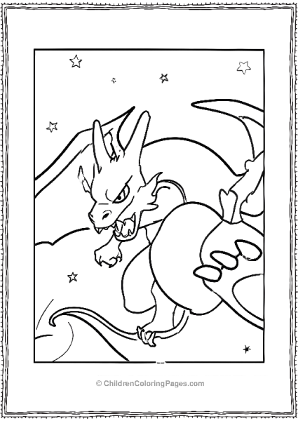 Charizard Close Up Free PDF Printable