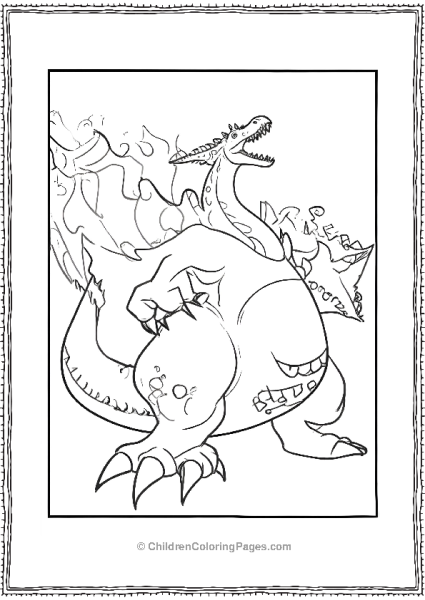 Charizard Fire Breathing Dragon Free PDF Printable