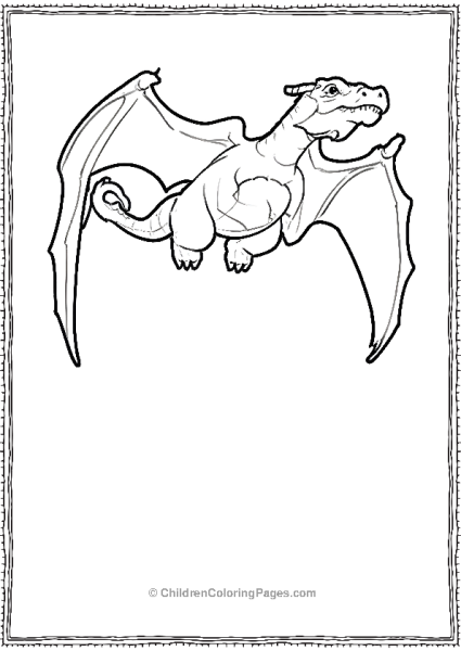 Charizard Flying High Free PDF Printable