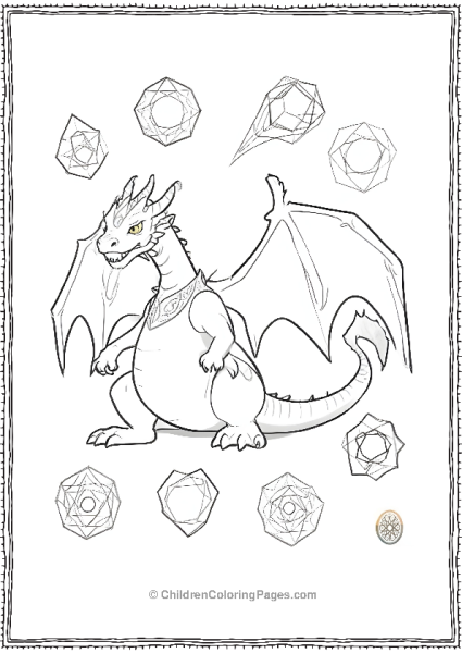 Charizard Geometric Design Coloring Page Free PDF Printable