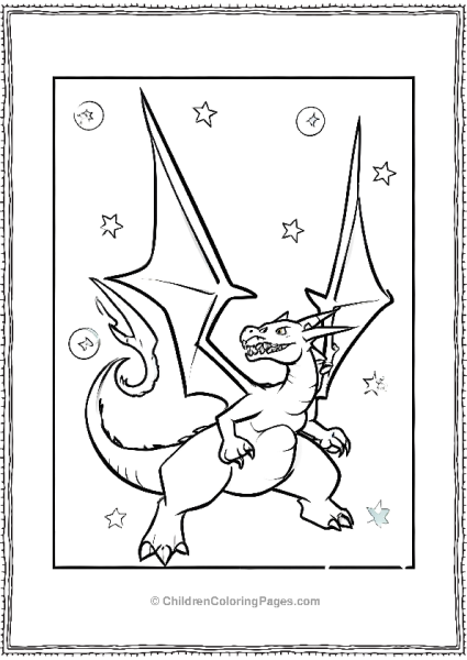 Charizard In Starry Night Free PDF Printable