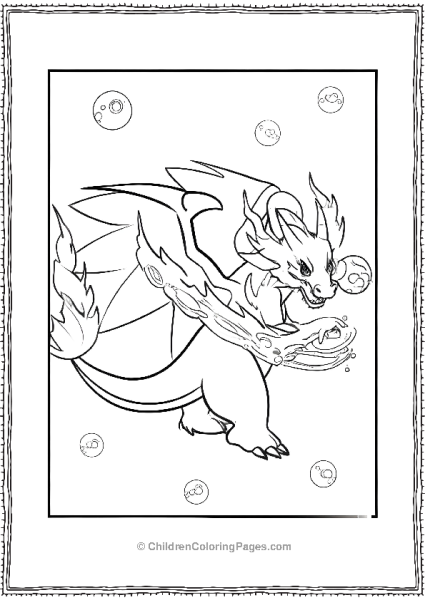 Charizard Water Dragon Free PDF Printable