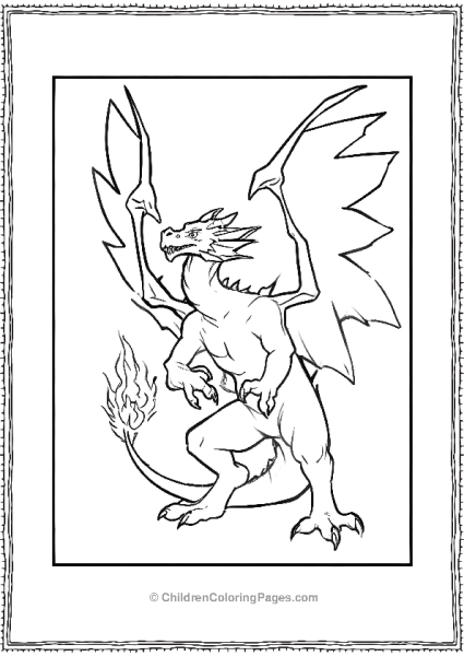 Charizard With It’s Majestic Wings Free PDF Printable