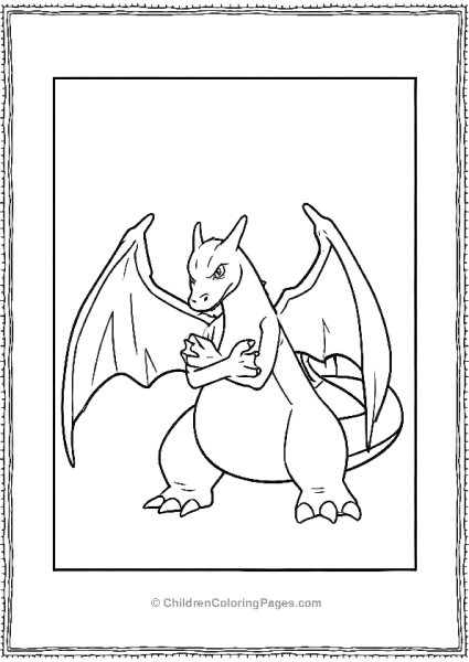 Charizard With Folded Arms Free PDF Printable