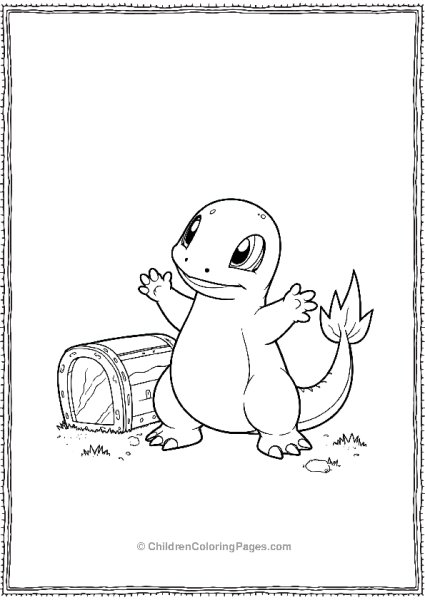 Charmander And The Treasure Chest Free PDF Printable